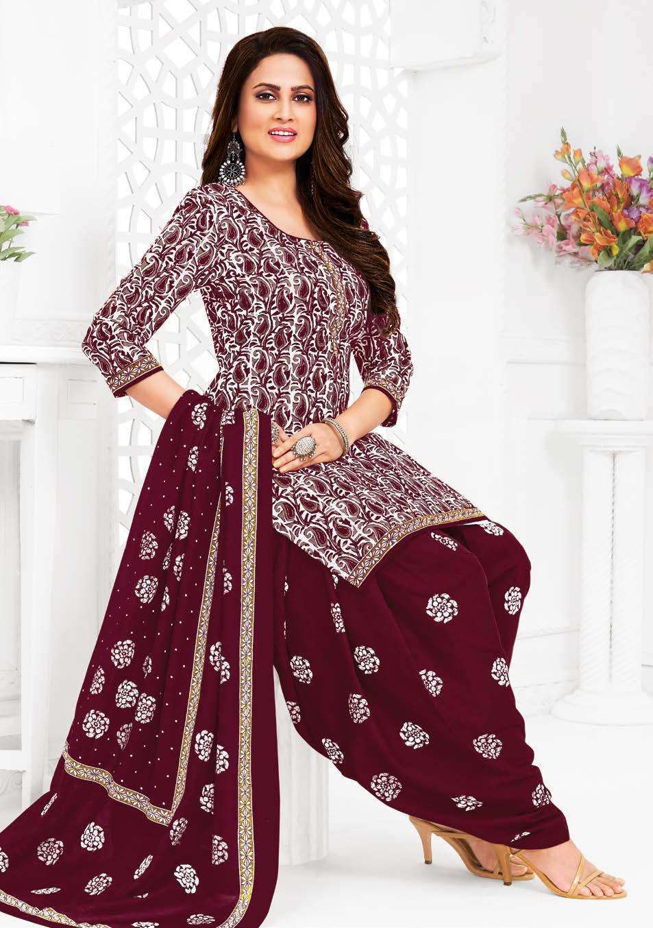 Ganpati Vaishali Vol-8 Heavy Cotton Printed Suit