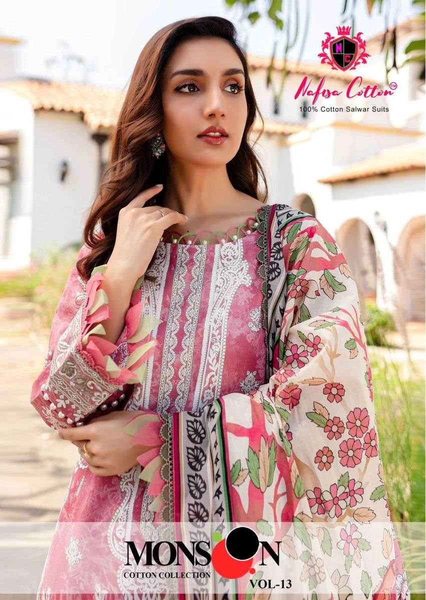 Nafisa Cotton Monsoon Vol 13 Cotton Dress Material