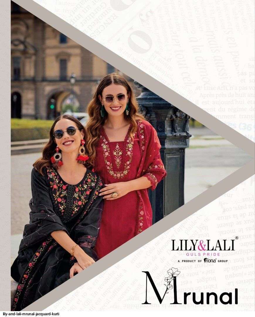 Lily and Lali Mrunal Fancy Readymade Silk Kurti pant Set Wholesale