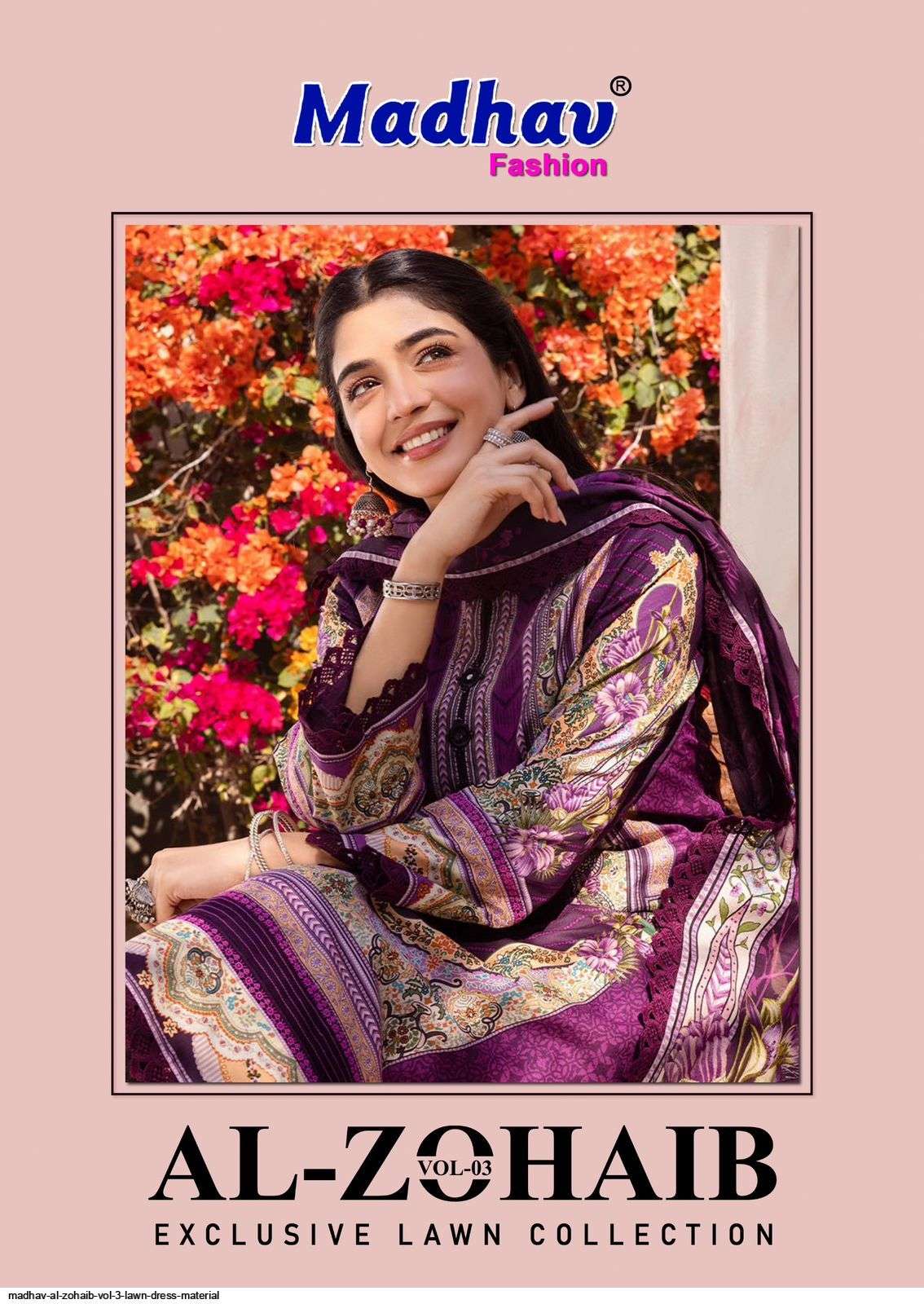 MADHAV AL ZOHAIB VOL 3 LAWN DRESS MATERIAL