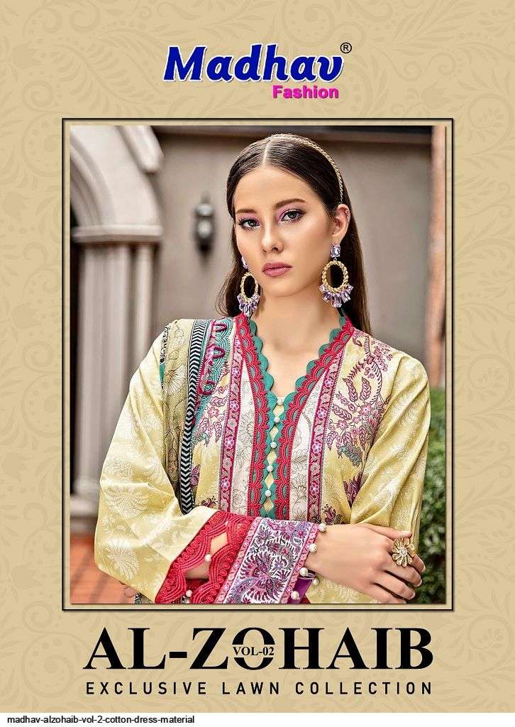 MADHAV ALZOHAIB VOL 2 READYMADE COTTON DRESS