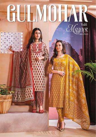 Mayur Gulmohar Vol 6 Cotton Printed Dress Material Collection