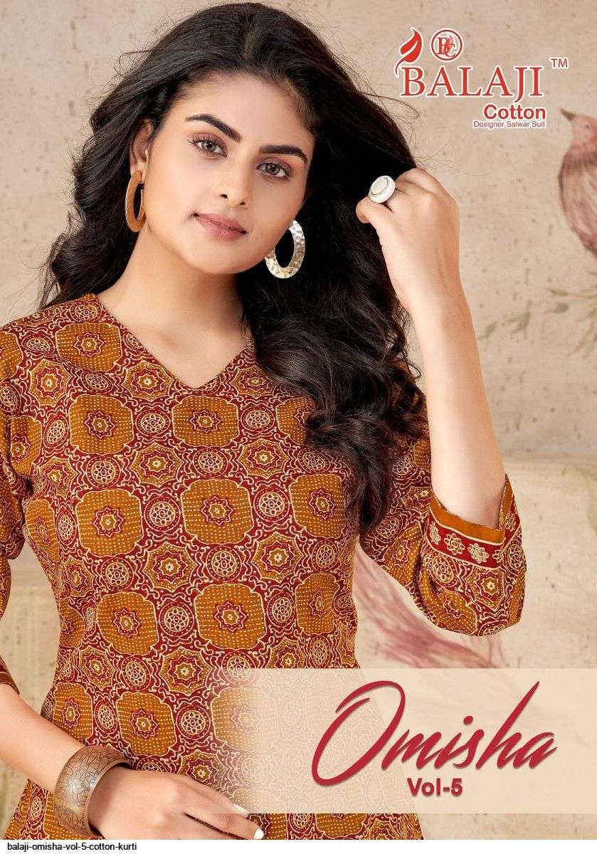 BALAJI OMISHA VOL 5 COTTON KURTI