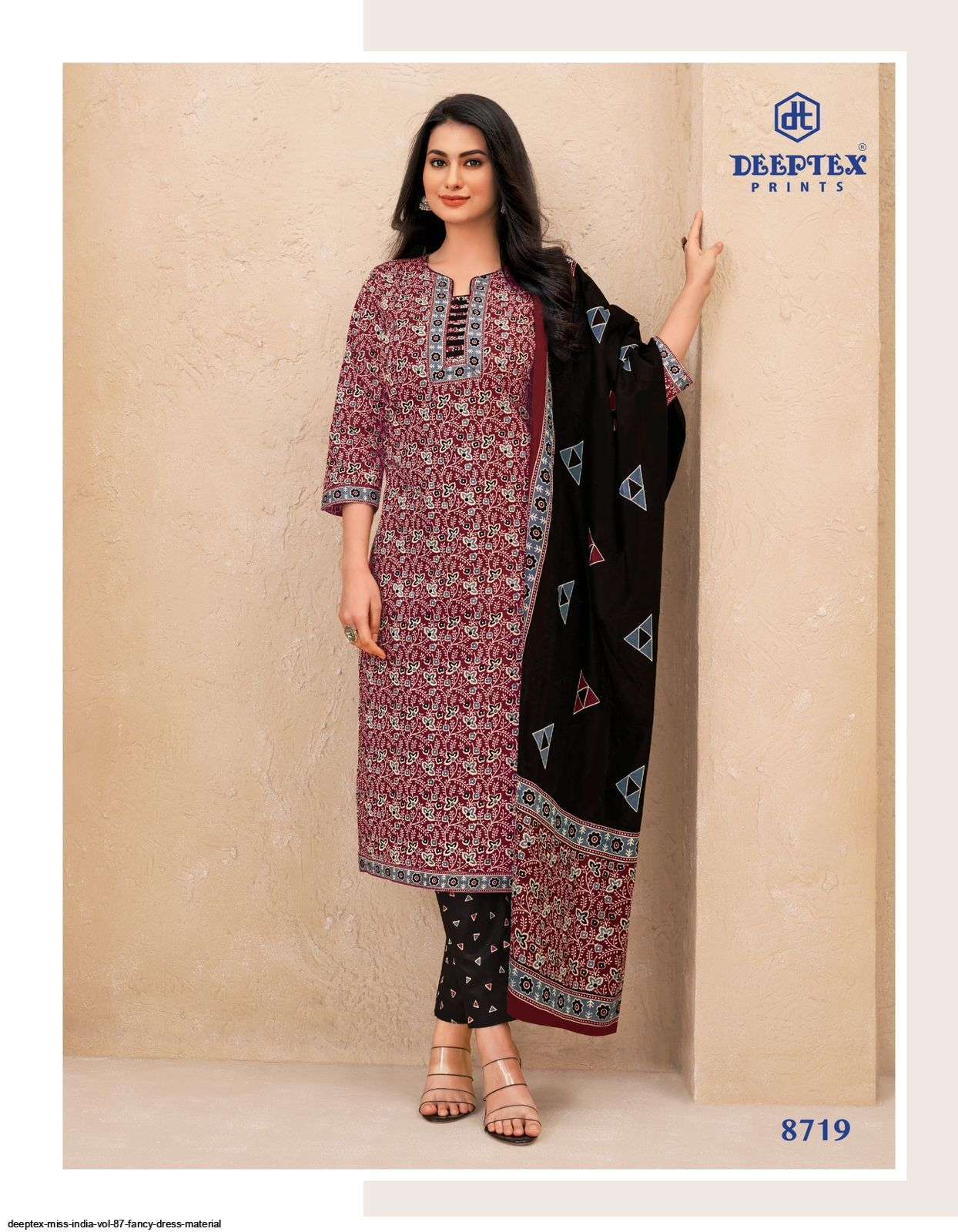 Deeptex Miss India Vol 87 Cotton Printed Dress Material