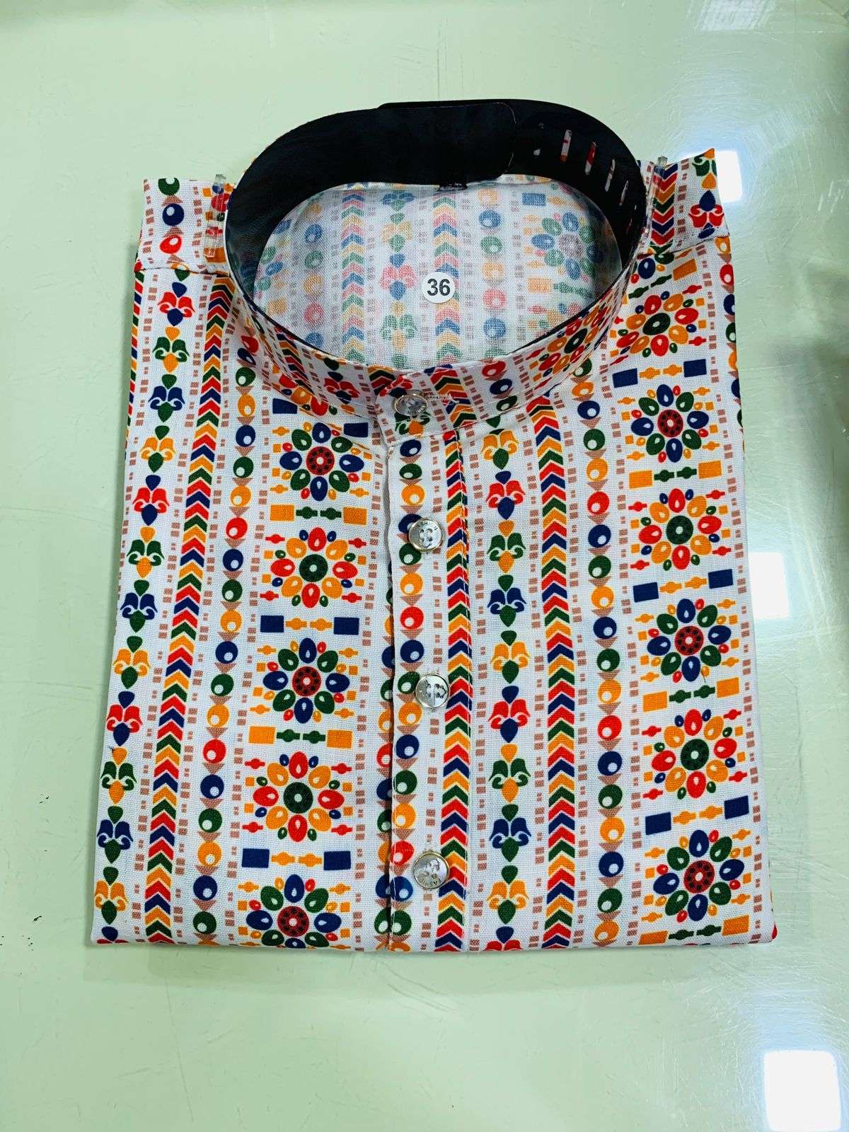 Shop Babosa Garments Vol 2 Men Cotton Printed Navratri Kurta