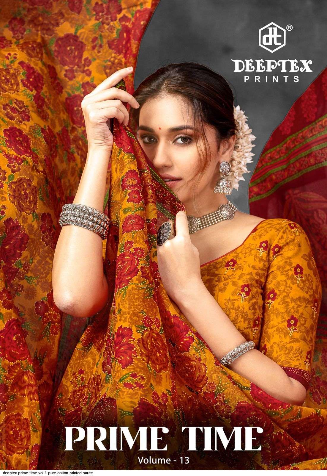 DEEPTEX PRIME TIME VOL 13 PURE COTTON PRINTED SAREE