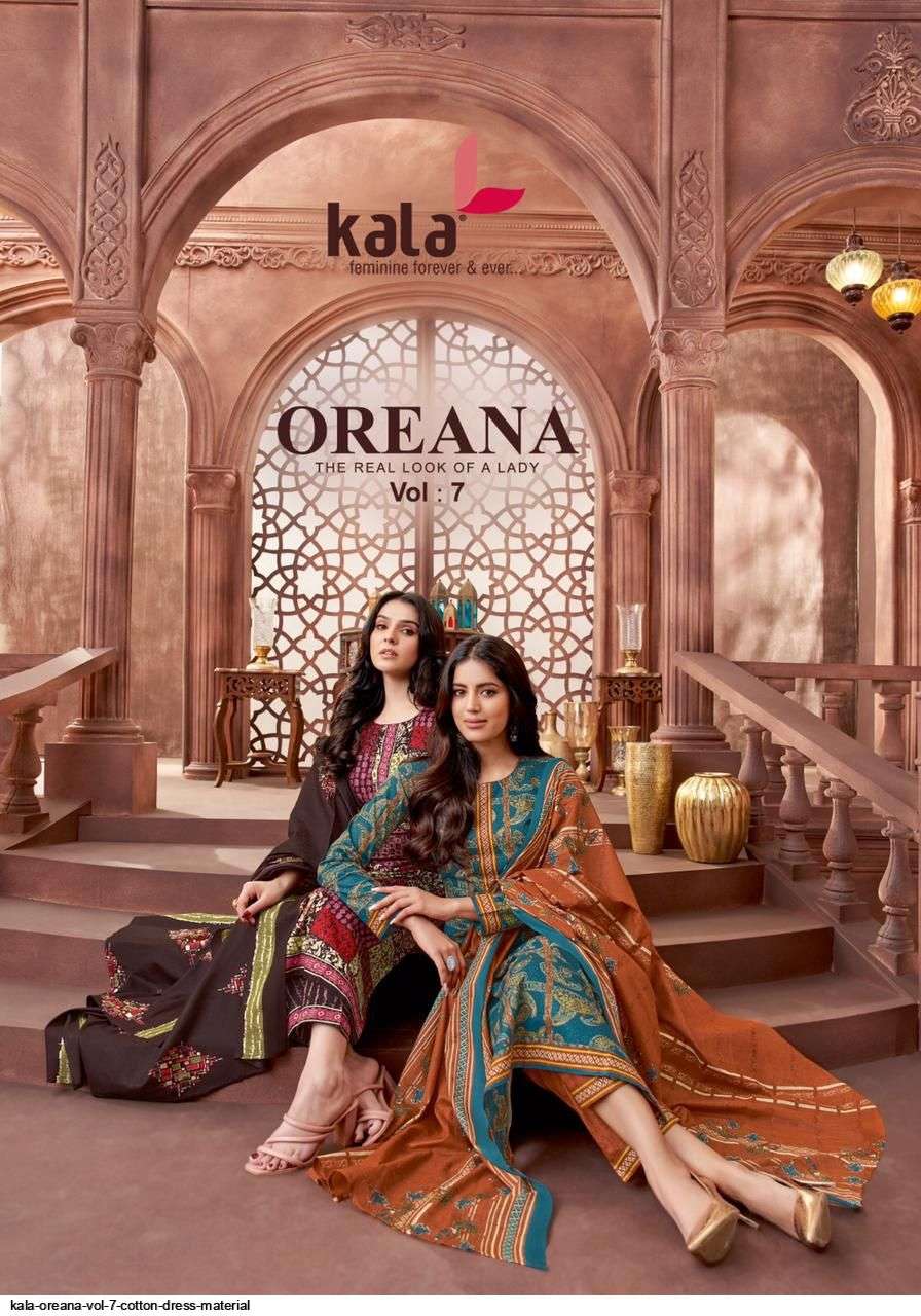 KALA OREANA VOL 7 COTTON DRESS MATERIAL