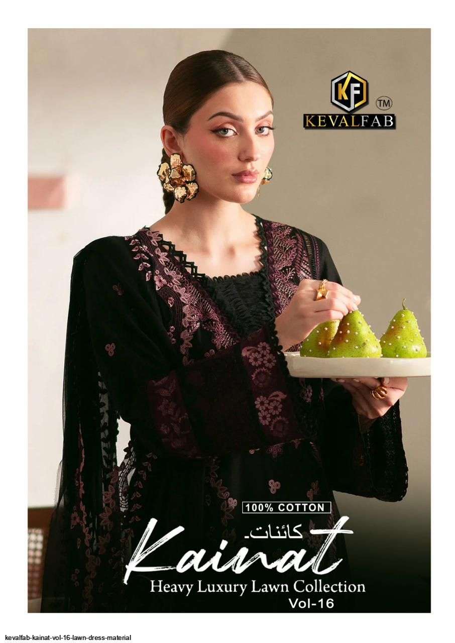 Keval Kainat Vol 16 Heavy Luxury Lawn Dress Material