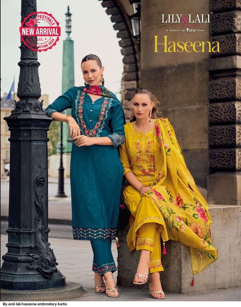 LILY AND LALI HASEENA EMBROIDERY KURTIS