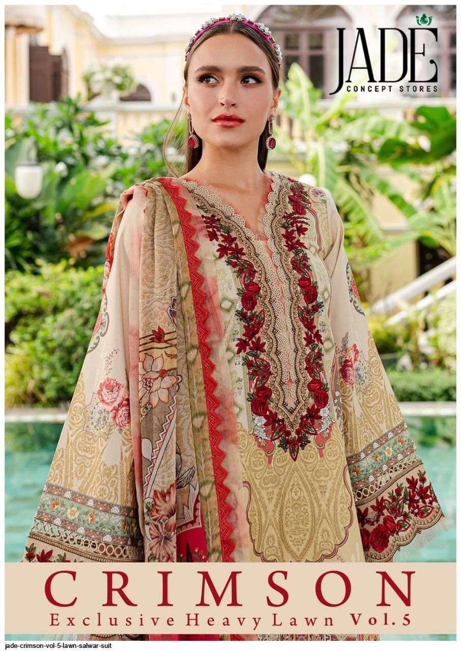 JADE CRIMSON VOL 5 LAWN SALWAR SUIT