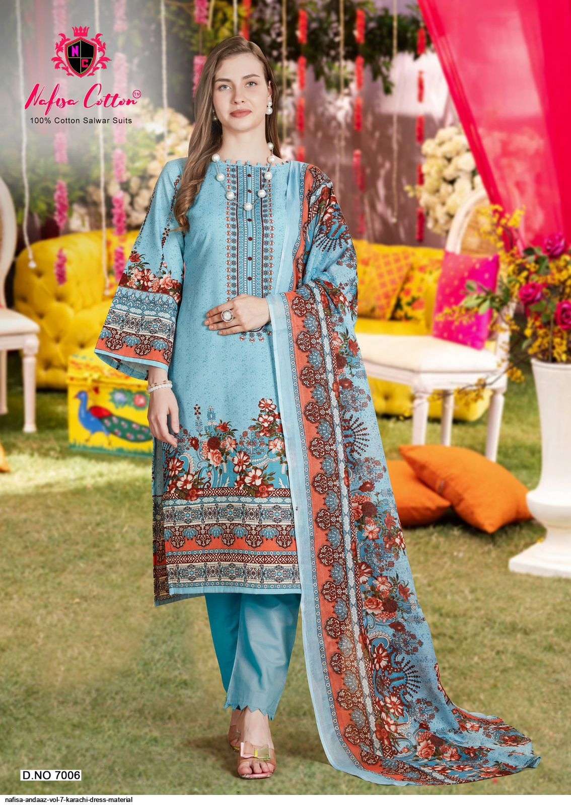 NAFISA ANDAAZ VOL 7 KARACHI DRESS MATERIAL