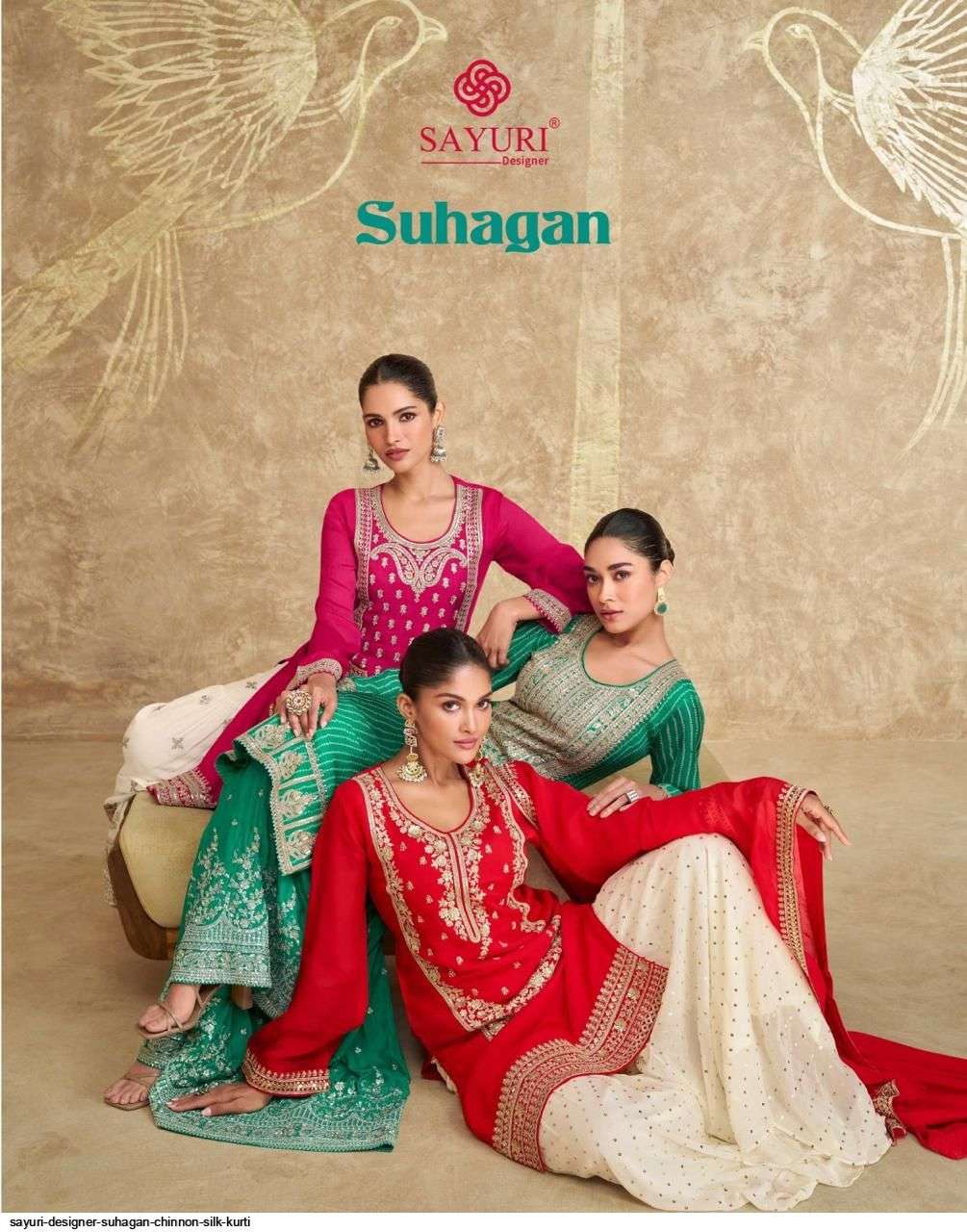 Sayuri Suhagan Chinon Silk Designer Salwar Kameez Collection