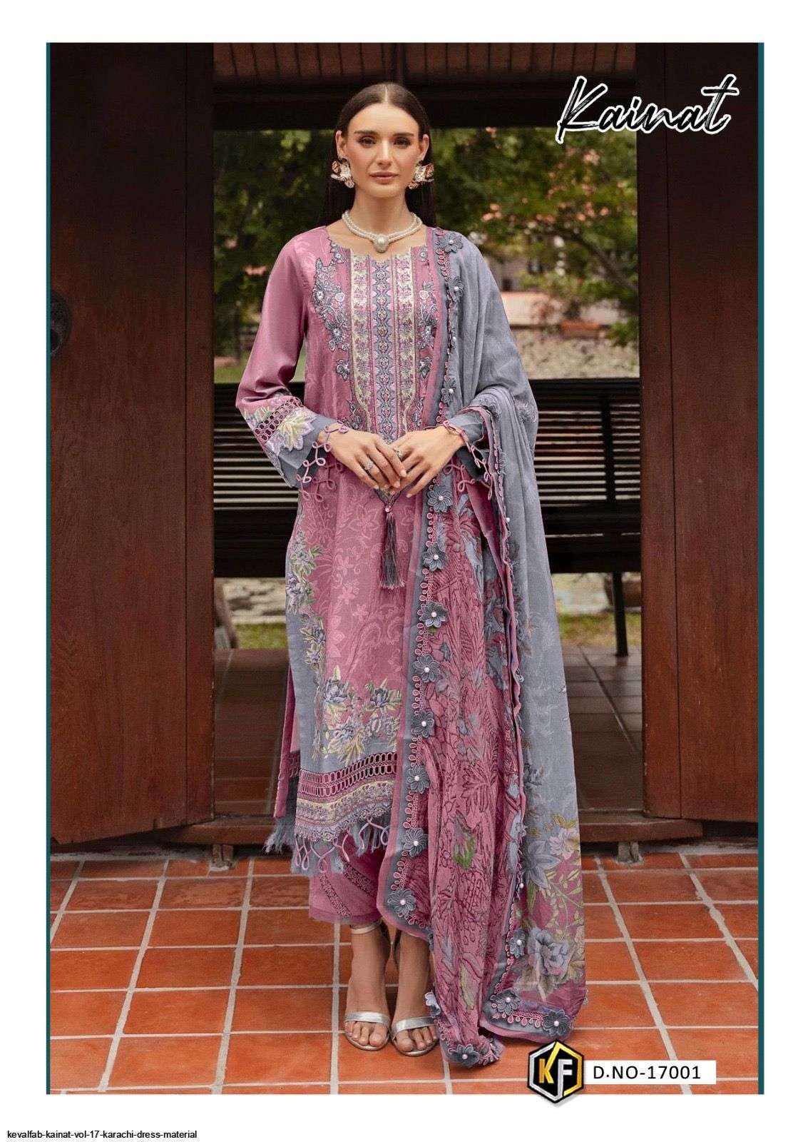 KEVALFAB KAINAT VOL 17 KARACHI DRESS MATERIAL